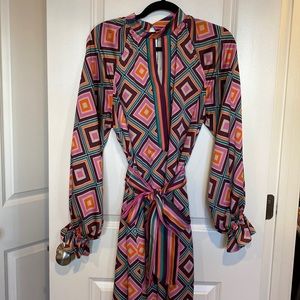 Trina Turk sunburst dress.